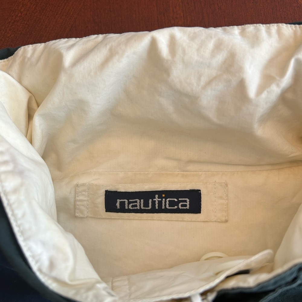 Vintage Nautica Men’s Medium-weight Reversible Rain Jacket with hooded collar - Picture 3 of 16
